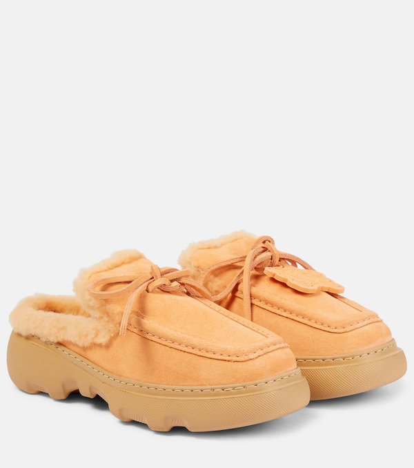  Burberry Burberry Stony Suede Mules 