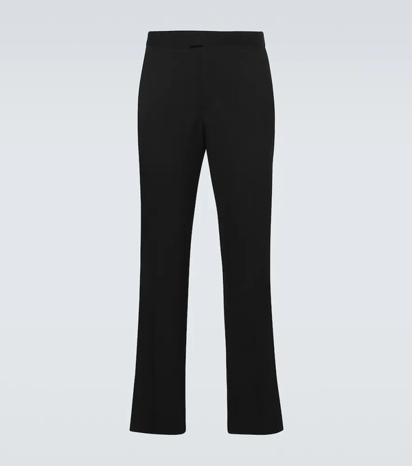  Burberry Burberry Wool Grain De Poudre Tuxedo Pants 