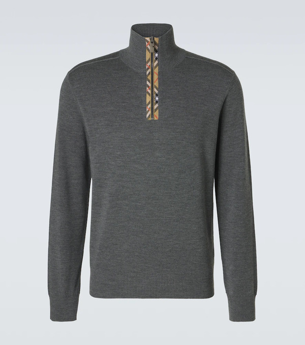  Burberry Burberry Wool Half-zip Sweater 