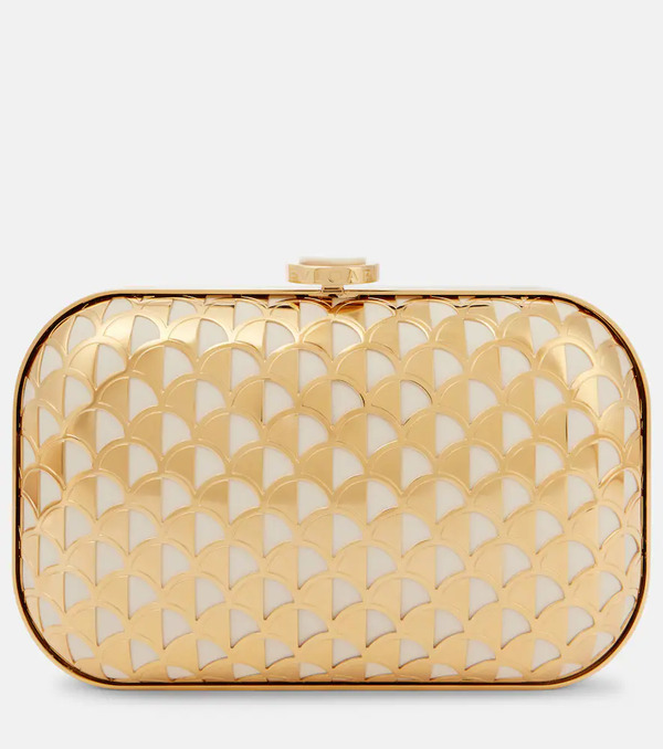  Bvlgari Bvlgari Calla Gold-plated Clutch 
