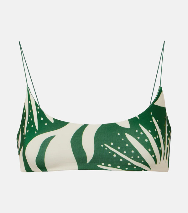  Cala De La Cruz Cala De La Cruz Isla Printed Bikini Top 