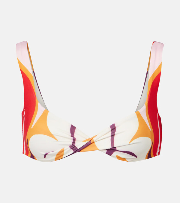  Cala De La Cruz Cala De La Cruz Leon Floral Bikini Top 