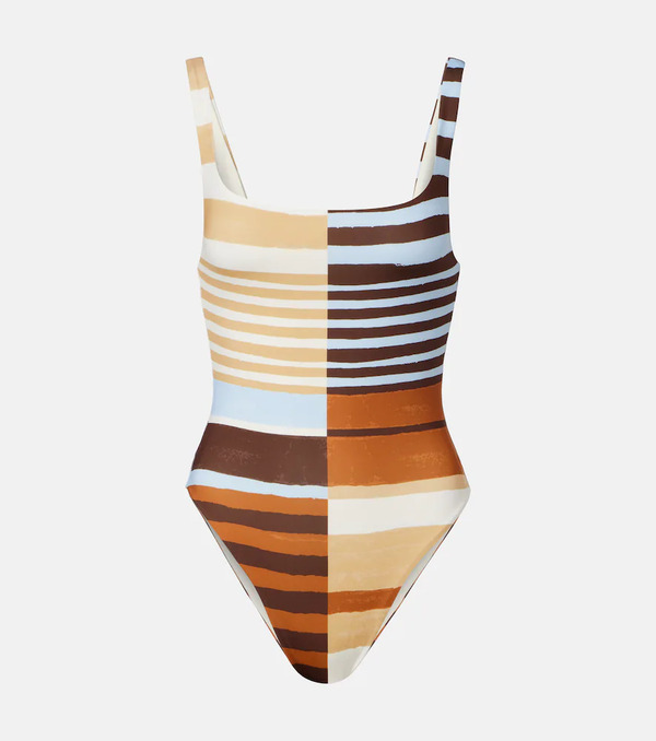  Cala De La Cruz Cala De La Cruz Vienna Striped Swimsuit 