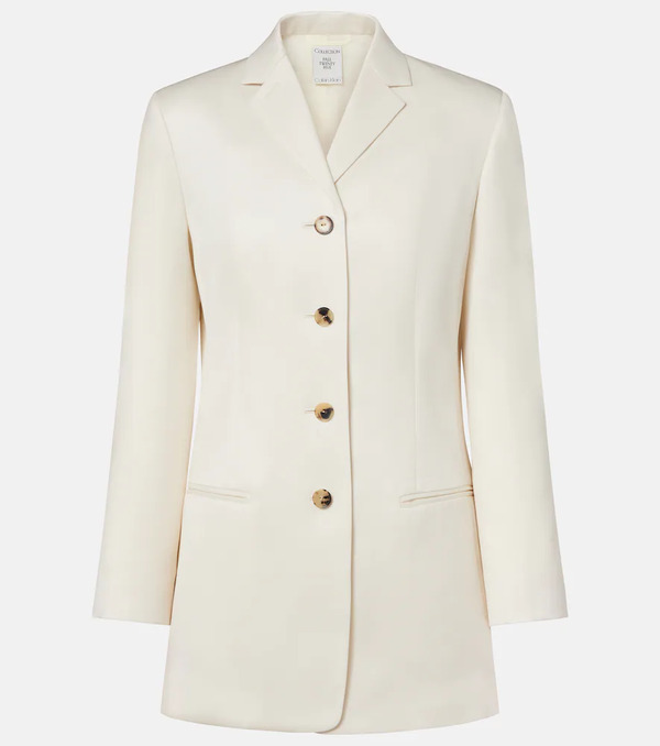  Calvin Klein Collection Calvin Klein Collection Adrian Wool And Silk Blazer 
