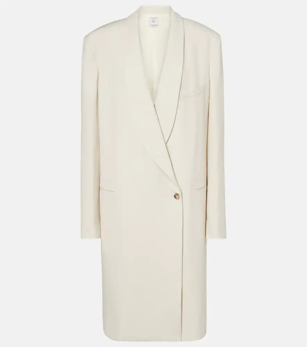 Calvin Klein Collection Calvin Klein Collection Evelyn Double-breasted Wool Coat 