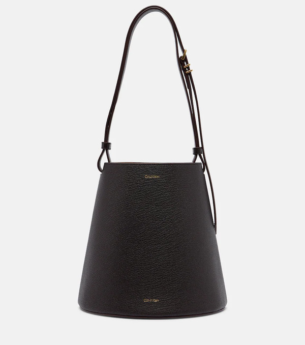  Calvin Klein Collection Calvin Klein Collection Orbita Small Leather Bucket Bag 