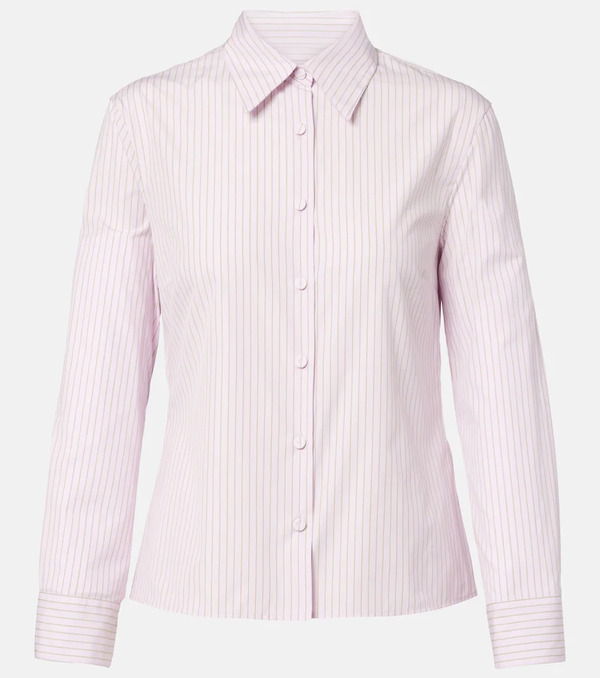  Calvin Klein Collection Calvin Klein Collection Pinstripe Cotton Poplin Shirt 