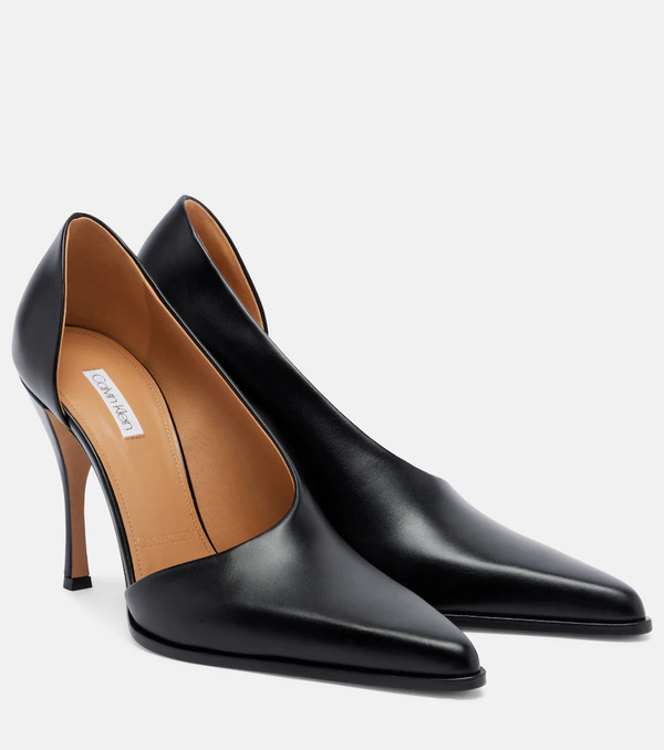 Calvin Klein Collection Calvin Klein Collection Rea Leather Pumps 