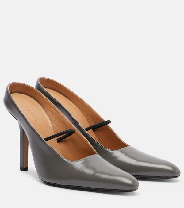  Calvin Klein Collection Calvin Klein Collection Suki Leather Pumps 