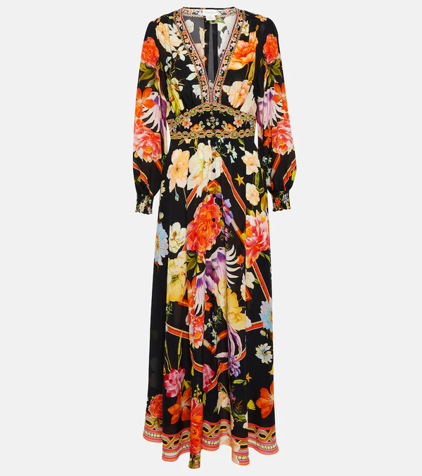  Camilla Camilla Embellished Silk Maxi Dress 