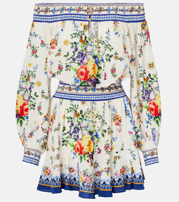  Camilla Camilla Printed Silk Crepe Minidress 