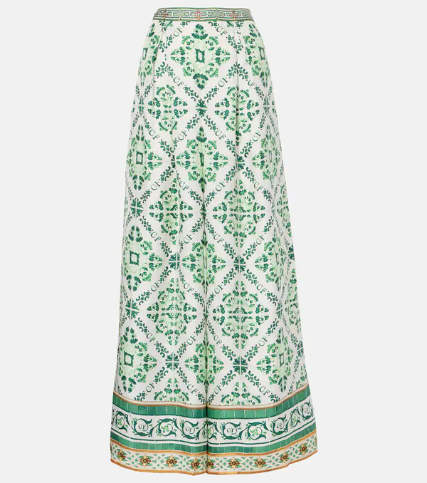  Camilla Camilla Printed Silk Palazzo Pants 