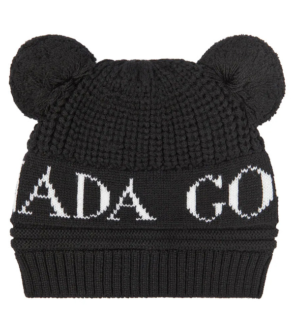  Canada Goose Kids Canada Goose Kids Baby Double Pom Wool Beanie 