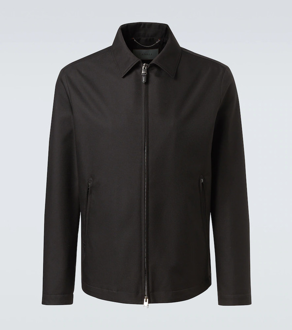  Canali Canali Leather-trimmed Jacket 