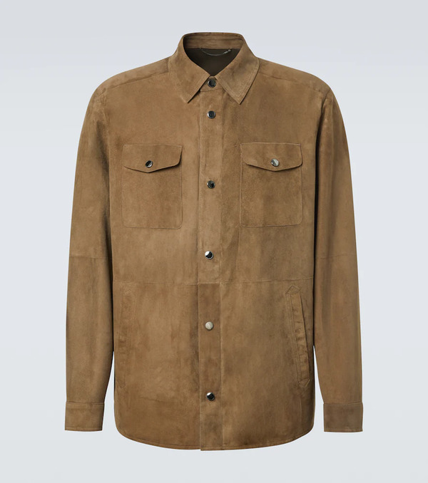  Canali Canali Suede Overshirt 