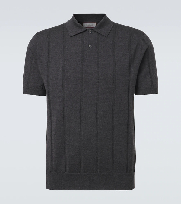  Canali Canali Virgin Wool Polo Sweater 