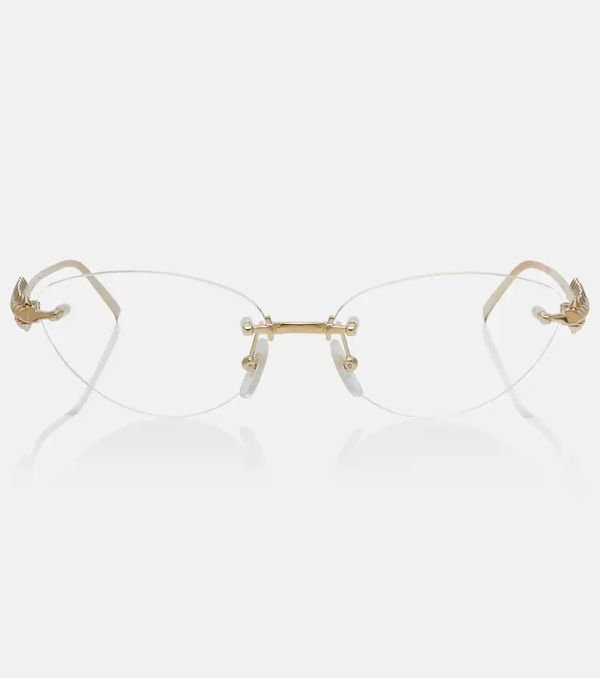  Cartier Eyewear Collection Cartier Eyewear Collection Clash De Cartier Cat-eye Glasses 