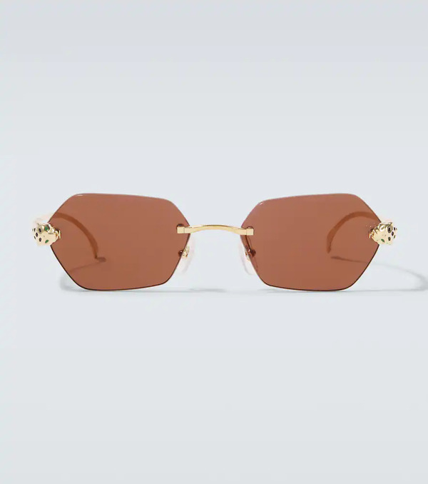  Cartier Eyewear Collection Cartier Eyewear Collection Panthere De Cartier Square Sunglasses 