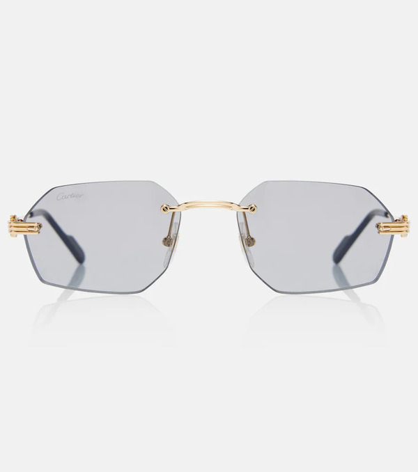  Cartier Eyewear Collection Cartier Eyewear Collection Premiere De Cartier Rectangular Sunglasses 