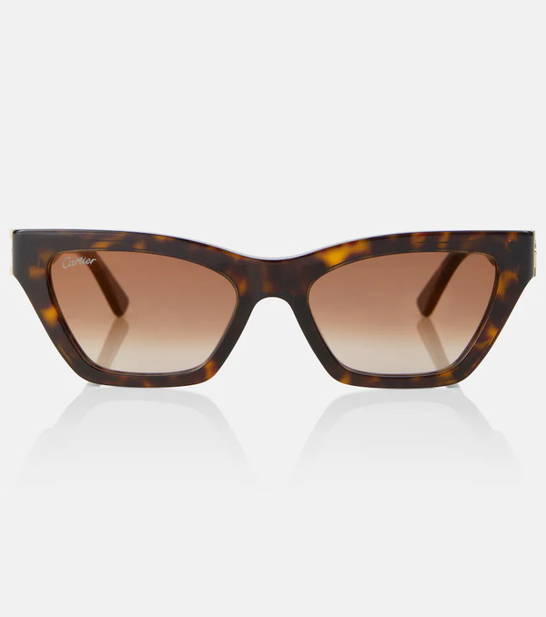  Cartier Eyewear Collection Cartier Eyewear Collection Signature C Cat-eye Sunglasses 