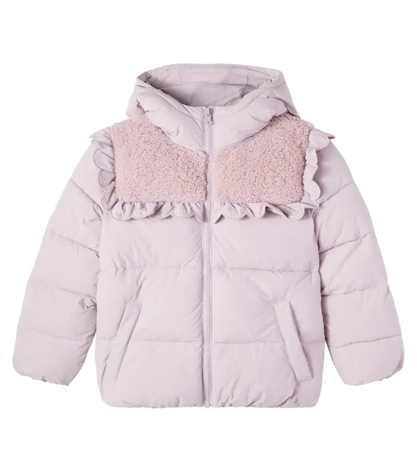  C'era Una Volta C'era Una Volta  Hooded Padded Ruffled Jacket 