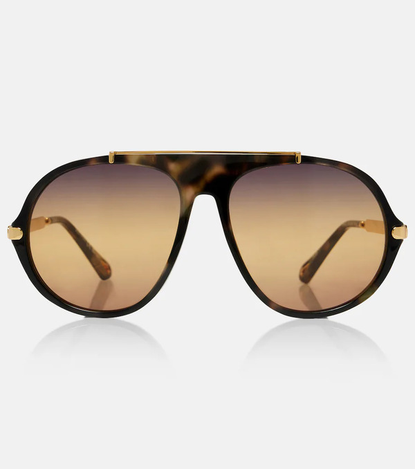  Chloe Chloe Aly Combi Aviator Sunglasses 