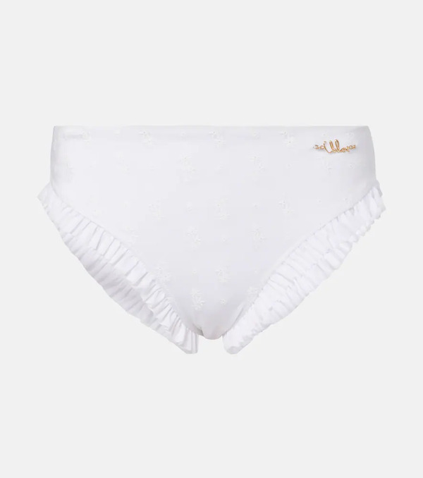  Chloe Chloe Borderie Anglaise Ruffled Bikini Bottoms 