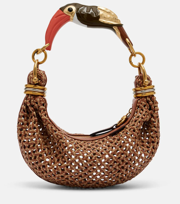  Chloe Chloe Bracelet Small Woven Leather Shoulder Bag 