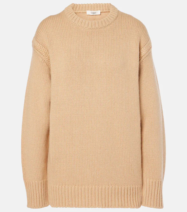  Chloe Chloe Cashmere And Cotton Sweater 