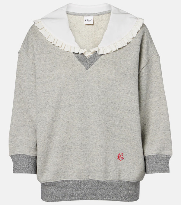  Chloe Chloe Cotton-blend French Terry Sweatshirt 