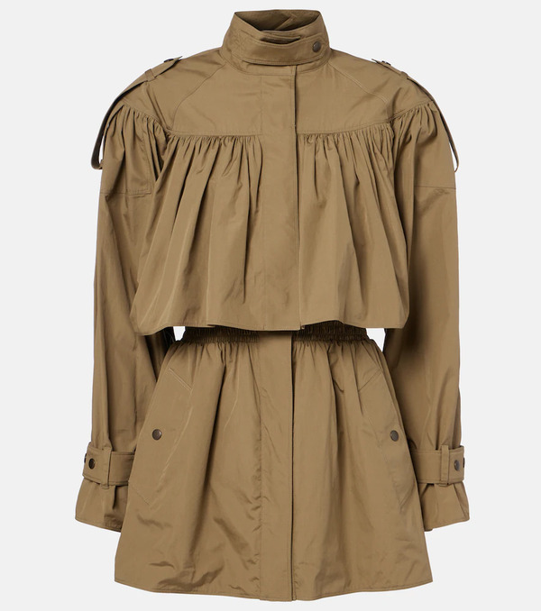  Chloe Chloe Cotton Poplin Trench Coat 