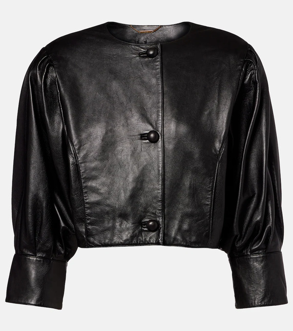  Chloe Chloe Cropped Leather Jacket 