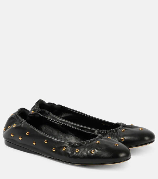  Chloe Chloe Eia Studded Leather Ballet Flats 