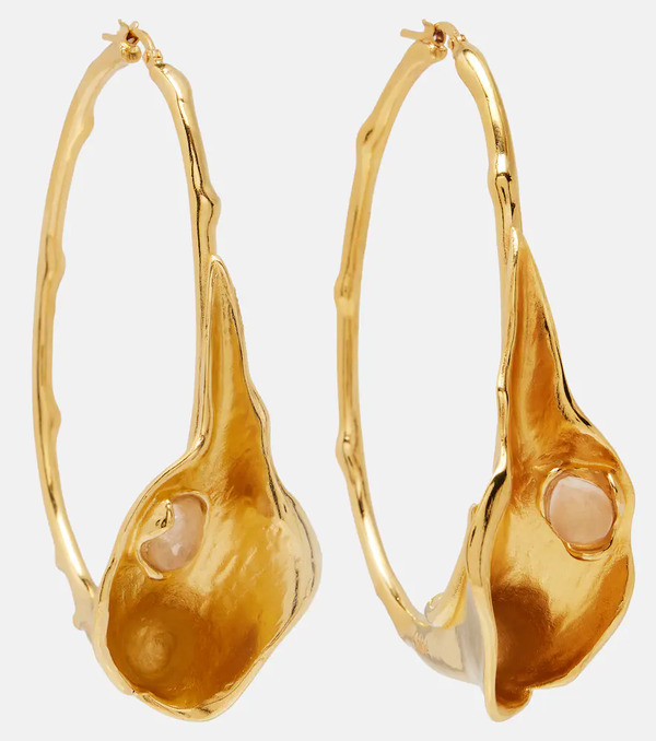 Chloe Chloe Embellished Hoop Earrings 
