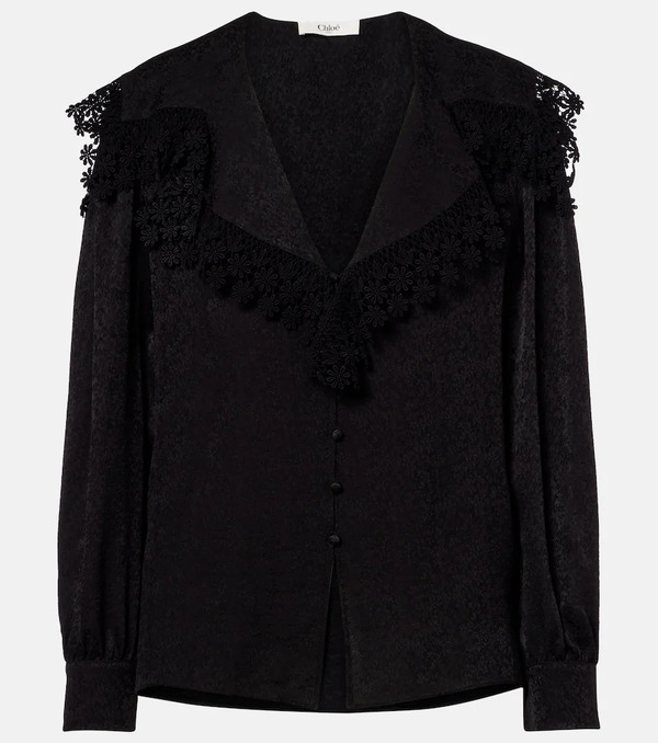  Chloe Chloe Embroidered Silk Blouse 