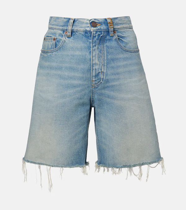  Chloe Chloe Faded Denim Shorts 