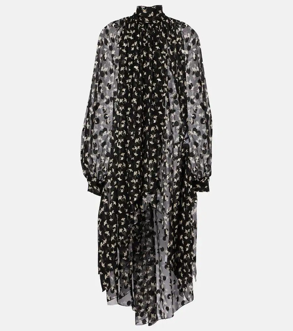  Chloe Chloe Floral Silk Chiffon Midi Dress 