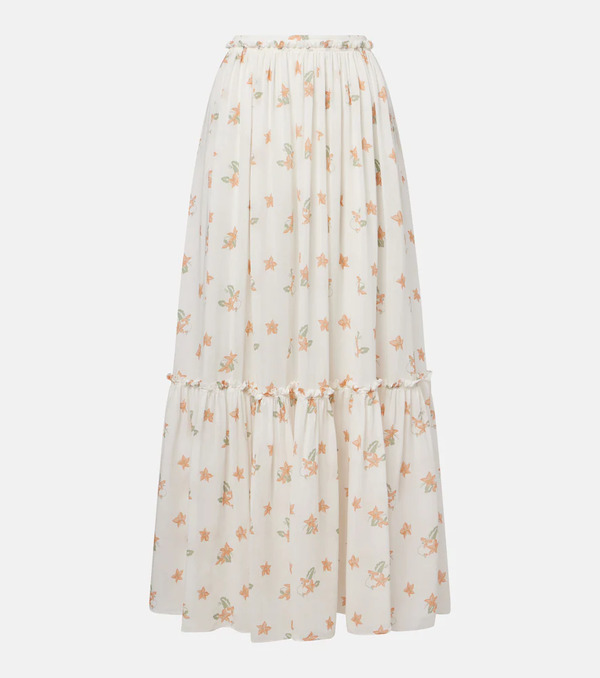  Chloe Chloe Floral Silk Maxi Skirt 