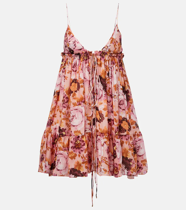  Chloe Chloe Floral Silk Minidress 