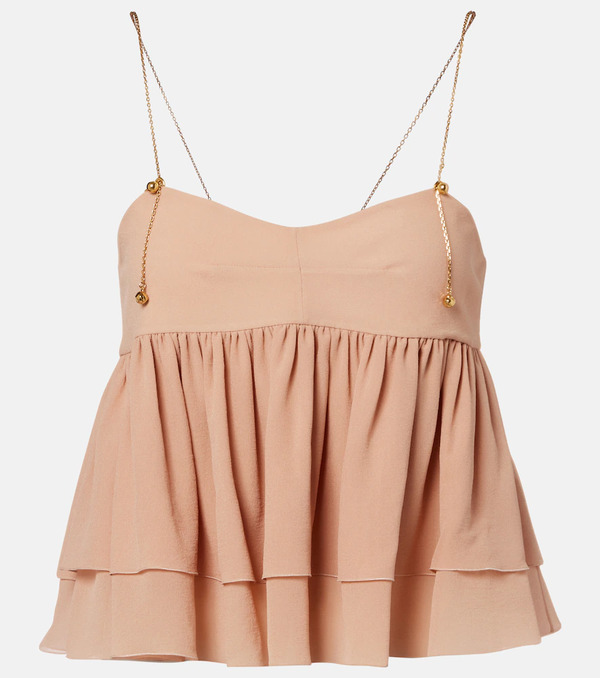  Chloe Chloe Gathered Silk Top 