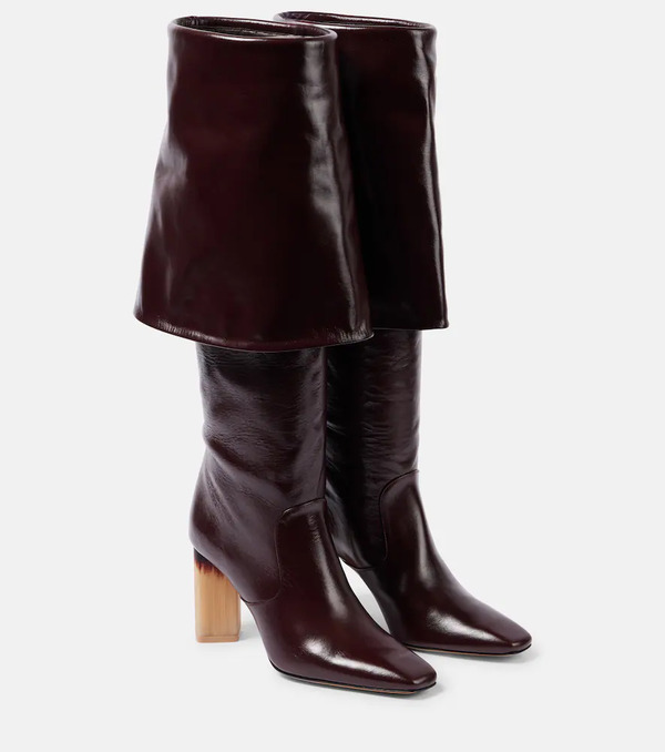  Chloe Chloe Georgia 90 Leather Knee-high Boots 