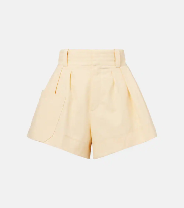  Chloe Chloe High-rise Cotton Canvas Shorts 