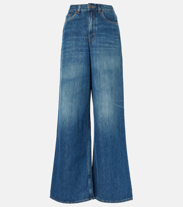  Chloe Chloe High-rise Wide-leg Jeans 