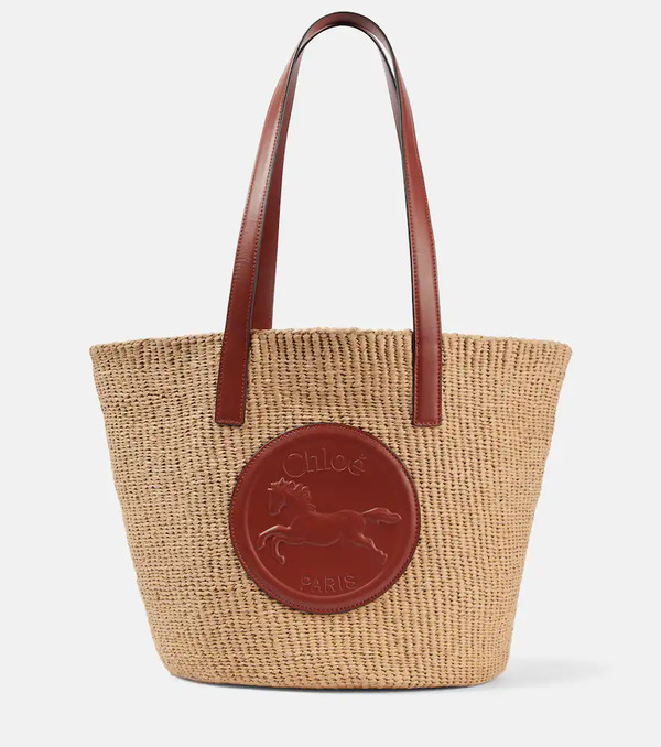 Chloe Chloe Horse Medal Large Basket Bag 