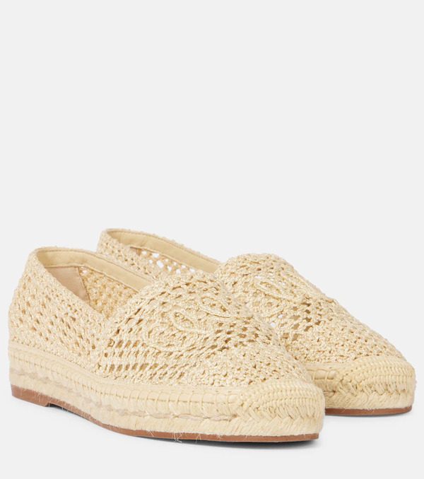  Chloe Chloe Isla Logo Crochet Espadrilles 