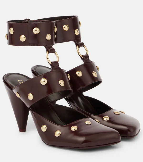  Chloe Chloe Jade Studded Leather Pumps 