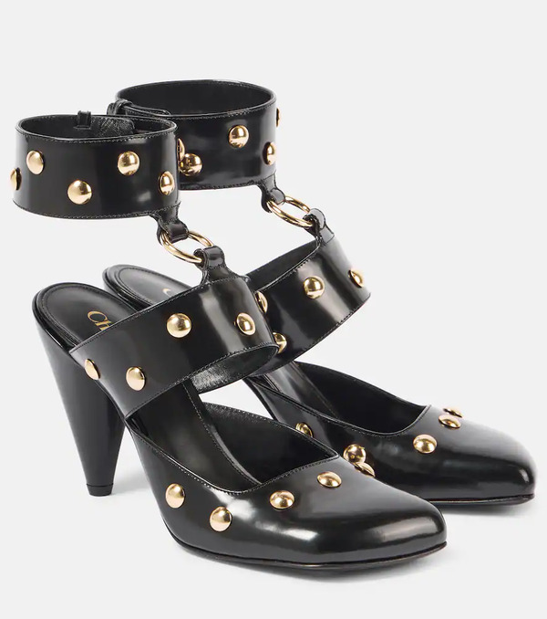  Chloe Chloe Jade Studded Leather Pumps 