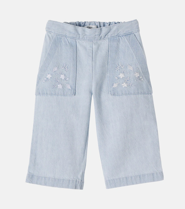  Chloe Kids Chloe Kids Baby Floral Jeans 