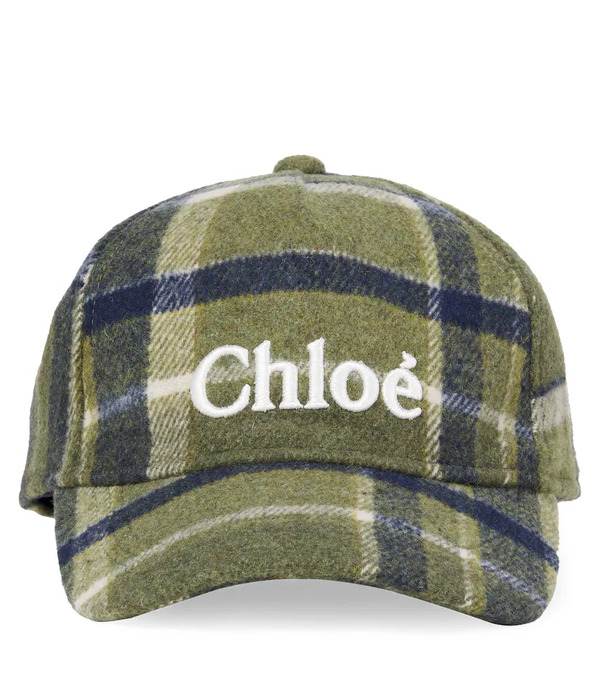  Chloe Kids Chloe Kids Embroidered Plaid Baseball Cap 