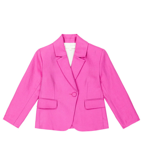  Chloe Kids Chloe Kids Linen And Cotton Suit Jacket 